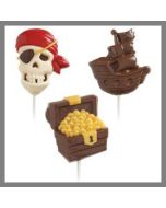 Moules pour sucettes en chocolat - Thème Pirate - x3