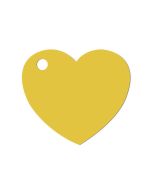 Etiquettes coeur - jaune