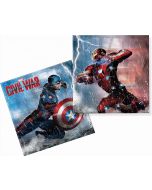 20 serviettes Avengers Civil War