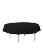 Nappe ronde unie - noir