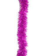 Guirlande de Noël chenille multi brins - fuchsia