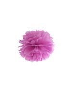 Pompon de papier buvard prune - 25 cm