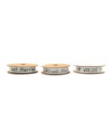 3 Rubans mariage 1,6 cm x 3 m 