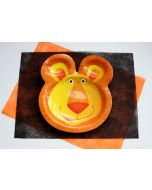 6 assiettes lion 