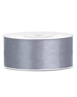 Ruban satin gris cold – 12 mm x 25m