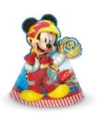 6 Chapeaux de fête Mickey Roadster Racers