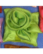 Pochon en organza forme coussin - menthe