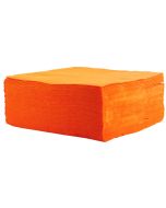 Serviettes en papier de couleur orange