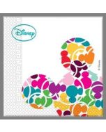 Serviettes Mickey Colourful - x20