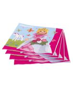 serviette annivversaire playmobil princesse