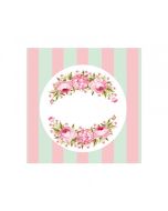 40 Stickers pivoine personnalisés