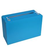 Tirelire valise turquoise