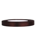 Ruban satin 6 mm - chocolat