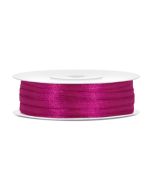 Ruban satin 3 mm - fuchsia