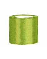 Ruban en satin 75 mm – vert pomme