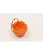 Panier sisal rond "Fantaisie" - Orange