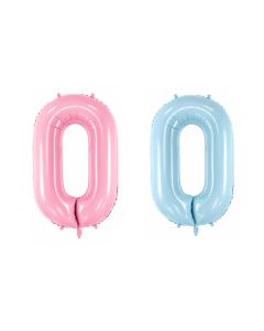 Ballon chiffre 0 - 86 cm - couleur au choix