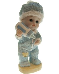 Figurine bébé test biberon