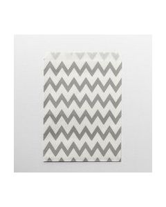 24 sachets papier chevrons – gris
