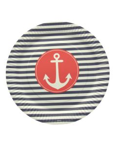 10 Assiettes Marin 23 cm