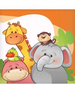 20 Serviettes jungle 33 x 33 