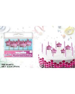 5 bougies couronne de princesse