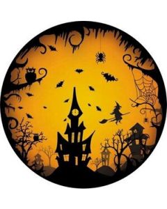 10 Assiettes en carton " Maison Hantée" pour petit budget