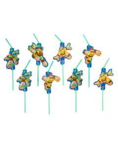 8 Pailles Tortues Ninja