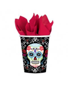 10 gobelets dia de los muertos