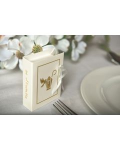 10 Boîtes à dragées livre colombe 2 