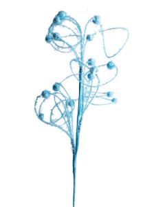 Branche boule à croller - bleue