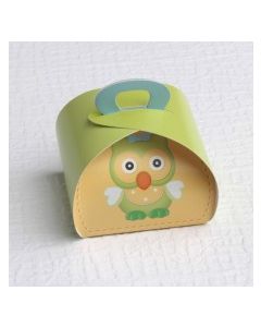 50x Boite Dragées Hibou Vert