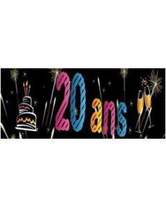Bannière Anniversaire 20 ans - noir