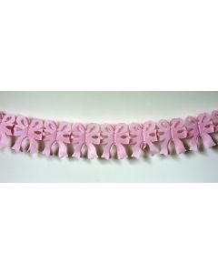 Guirlande noeuds rose