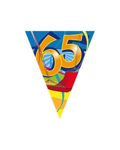 Banderole drapeaux anniversaire - 65 ans