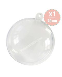 20 cm Boule Plastique transparente Geante x1