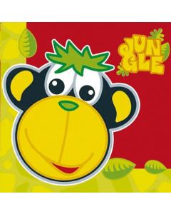 16 serviettes Jungle 