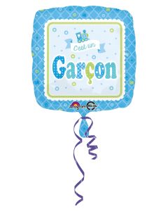 Ballon hélium Baby Shower garçon 43 cm