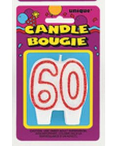 Bougie anniversaire - 60 ans