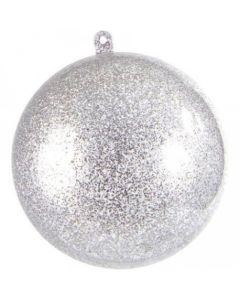 Boule Pailletée 5cm Argent x6