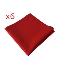 serviette-polyester-rouge