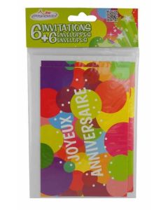 invitations pop joyeux anniversaire