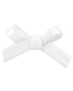 Noeuds papillon en plastique de coloris blanc pour une déco de table parfaite