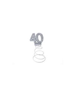 centre table anniversaire 40 ans argent