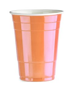 10 gobelets américains oranges - 50 cl