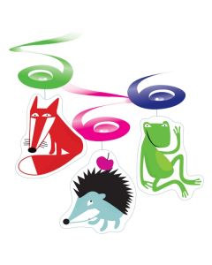 6 décorations à suspendre animaux