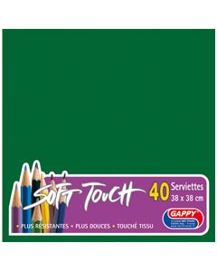 Serviettes soft touch - Vert