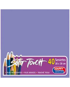 Serviettes soft touch - Améthyste