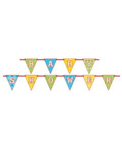 Guirlande de fanions Baby shower 