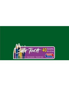 Serviettes soft touch - Vert